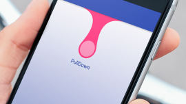 自定义实现顶部粘性下拉刷新效果